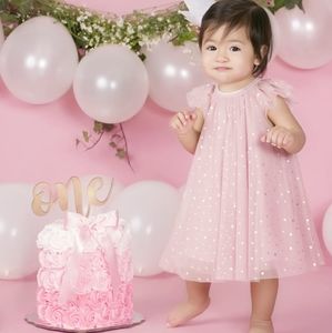 Starry Pink Dress for Baby